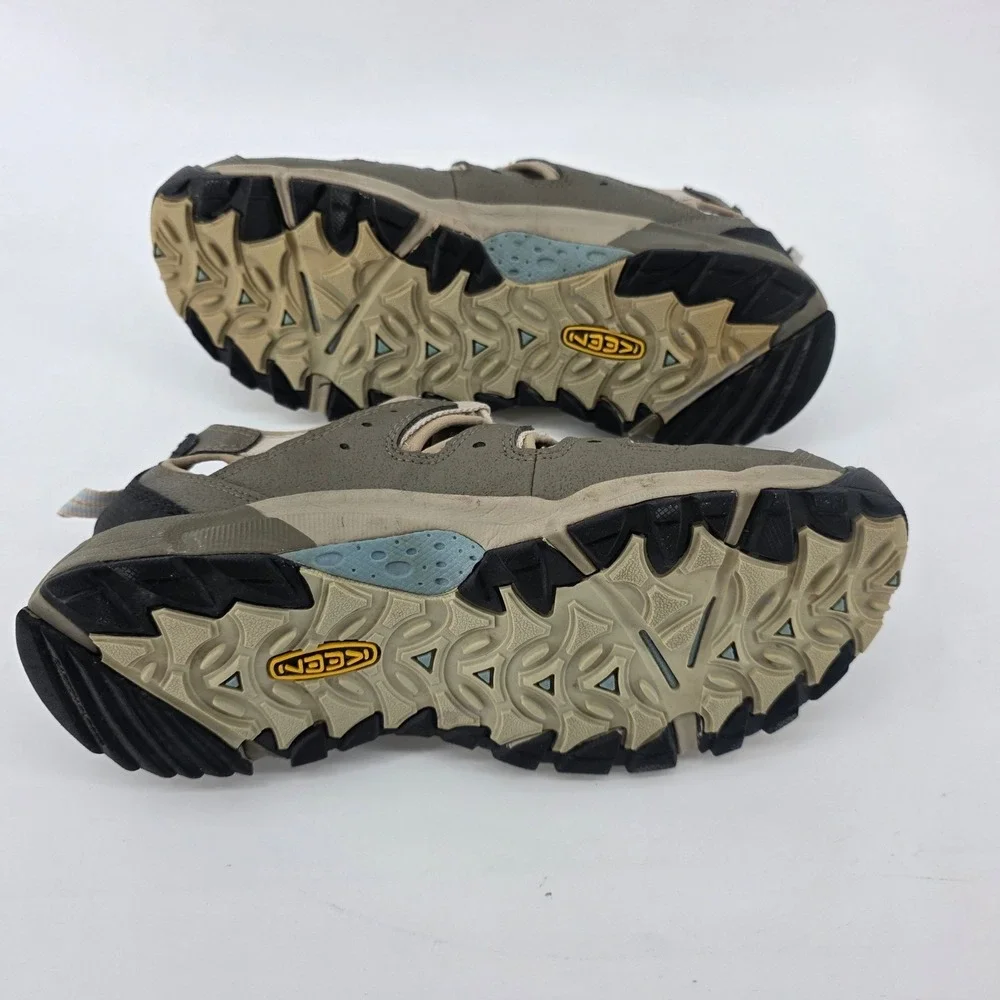 KEEN Women's 9 Mid S3 Whisper Hiking Bungee Lacing Closed Toe  Sandles Gray - Picture 7 of 7